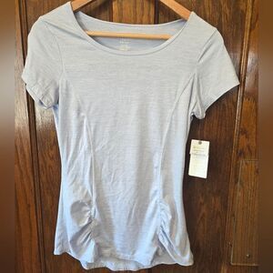 GAIAM Yoga Ruched Cut out Top XSMALL NWT
